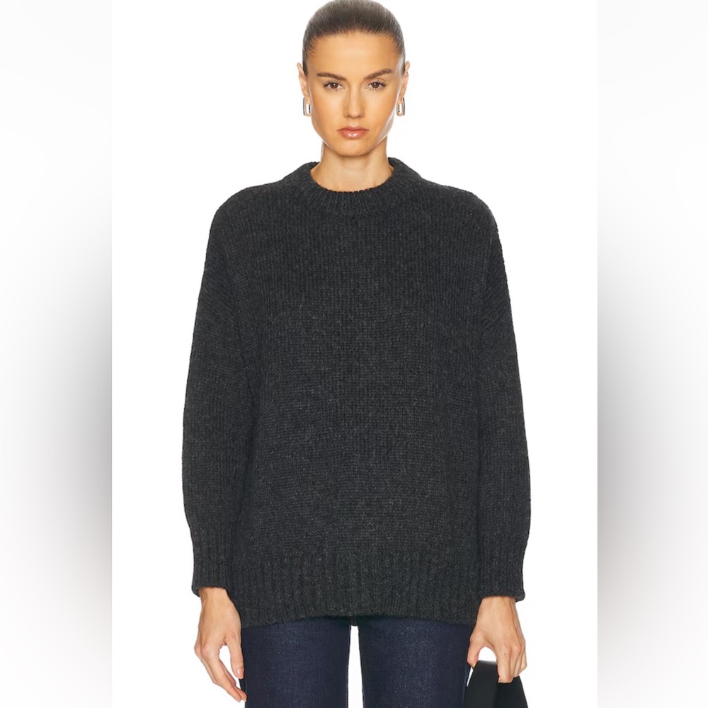 Jenni Kayne Alpaca Cocoon Charcoal Crewneck NWT Sweater - Size XXS